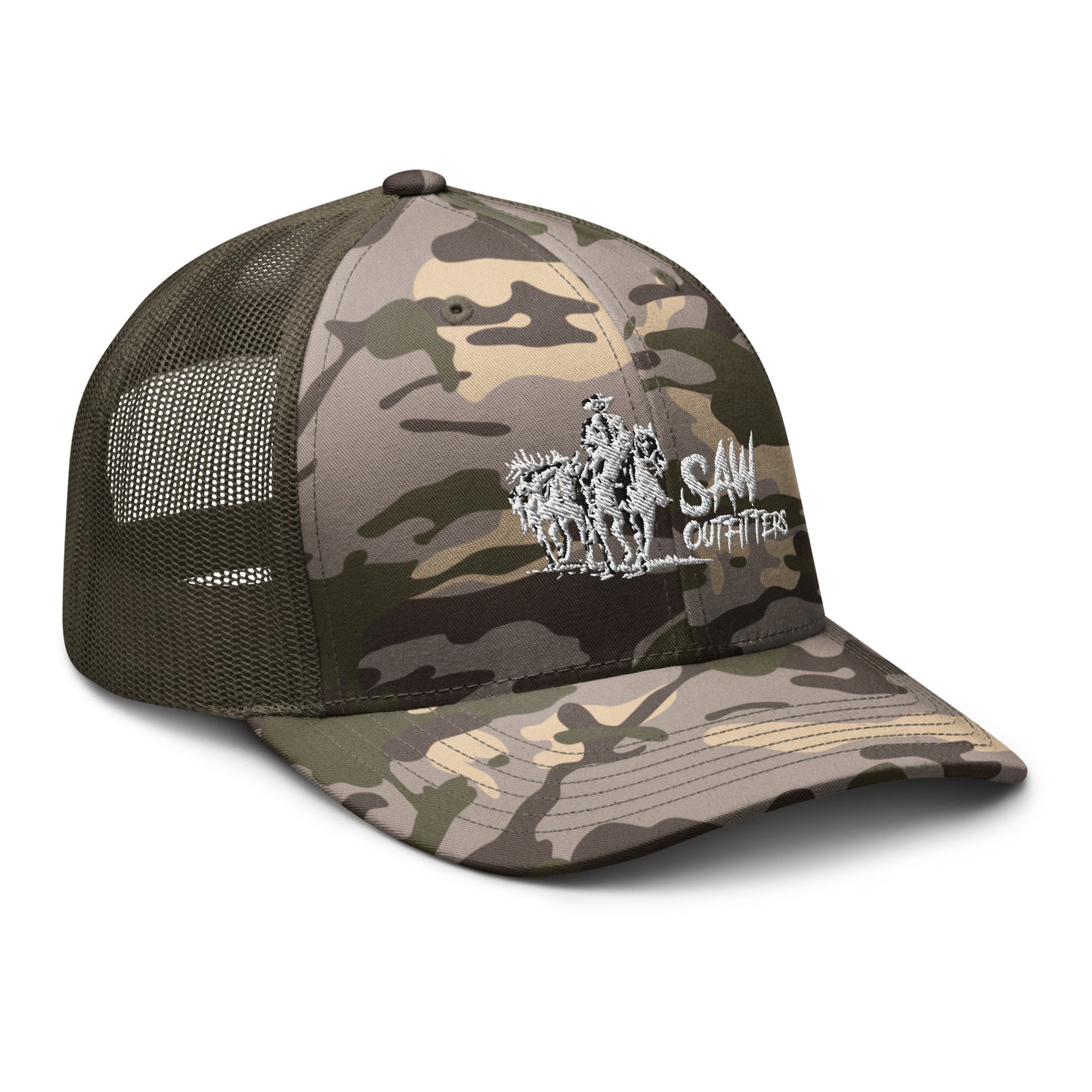 Camouflage trucker hat